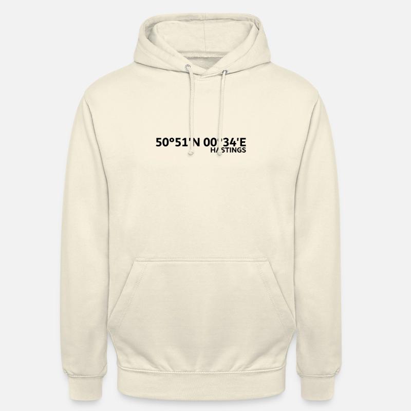 Coordonnées de Hastings - Sweat-shirt à capuche unisexe - vanille