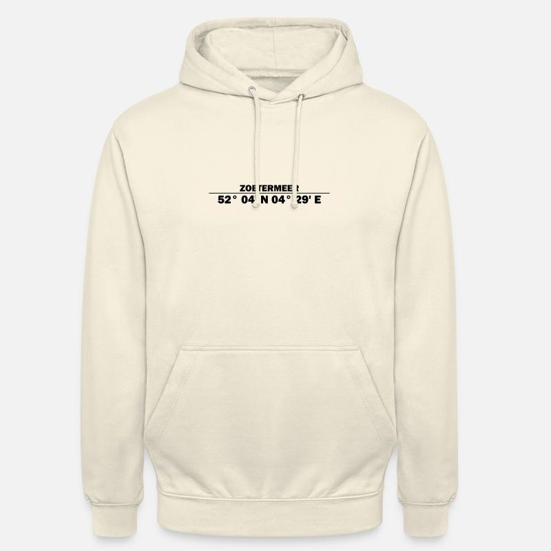 Coordonnées Zoetermeer - Sweat-shirt à capuche unisexe - vanille