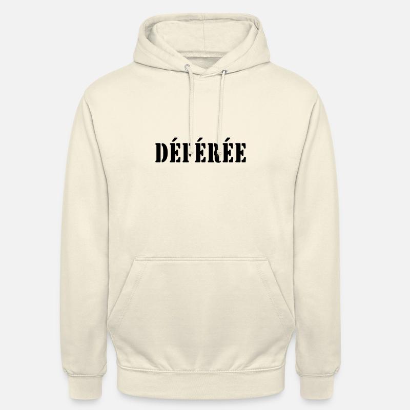 déférée - Sweat-shirt à capuche unisexe - vanille