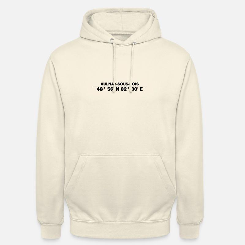 Aulnay-sous-Bois coordinates - Unisex Hoodie - vanilla
