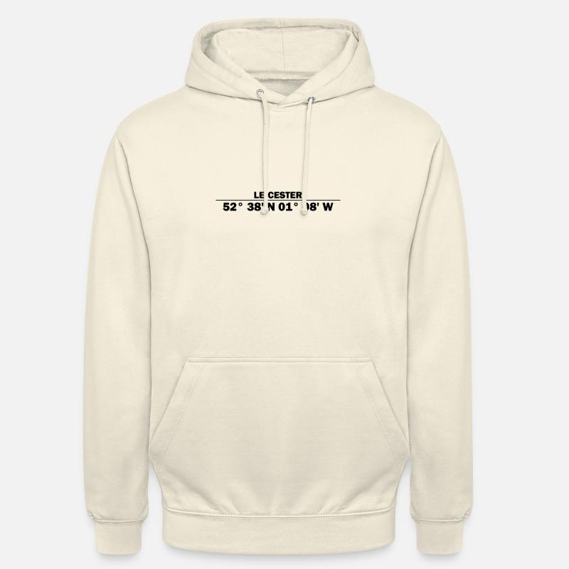 Coordonnées de Leicester - Sweat-shirt à capuche unisexe - vanille