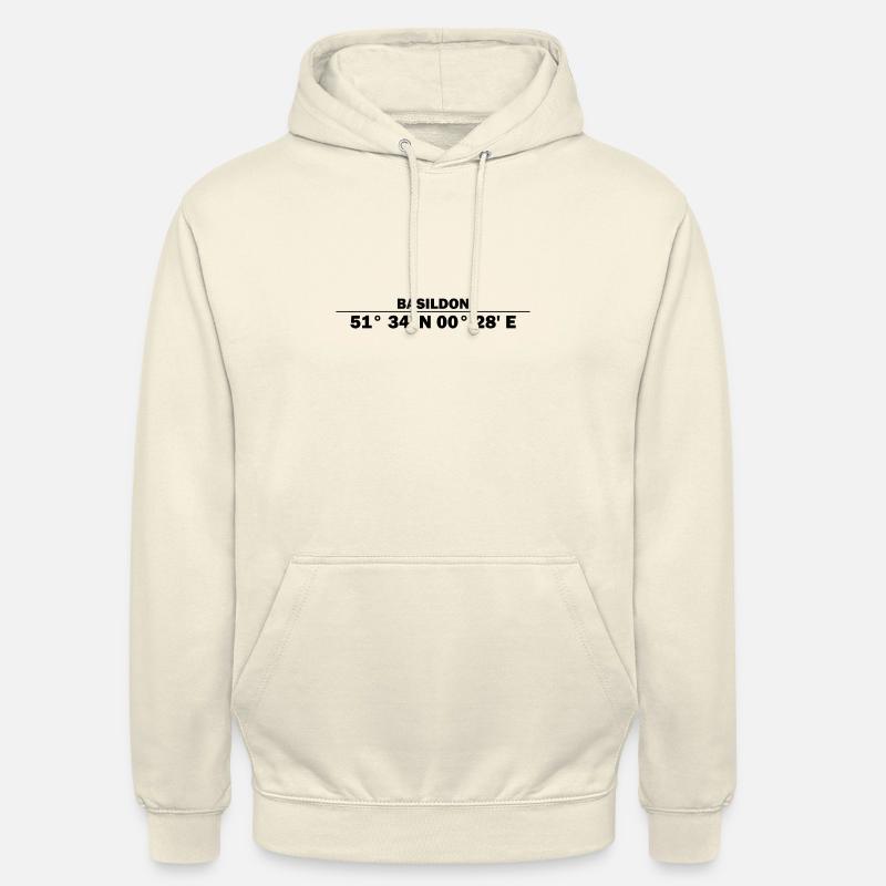Coordonnées de Basildon - Sweat-shirt à capuche unisexe - vanille