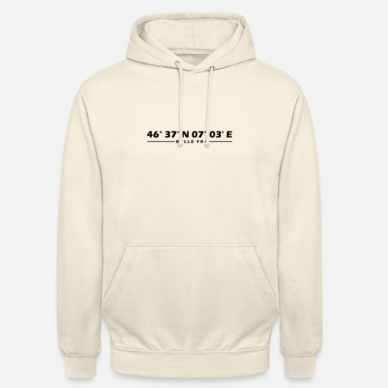 Coordonnées du taureau - Sweat-shirt à capuche unisexe - vanille