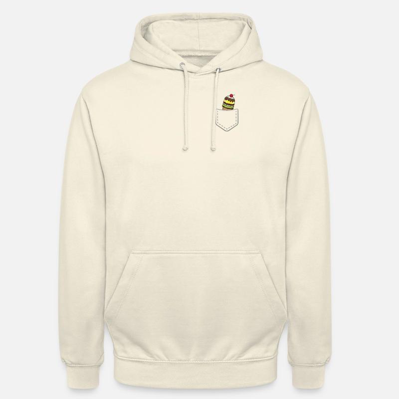 Pocket von Eiscreme Eis Geschenk - Unisex Hoodie - Vanille-Milchshake
