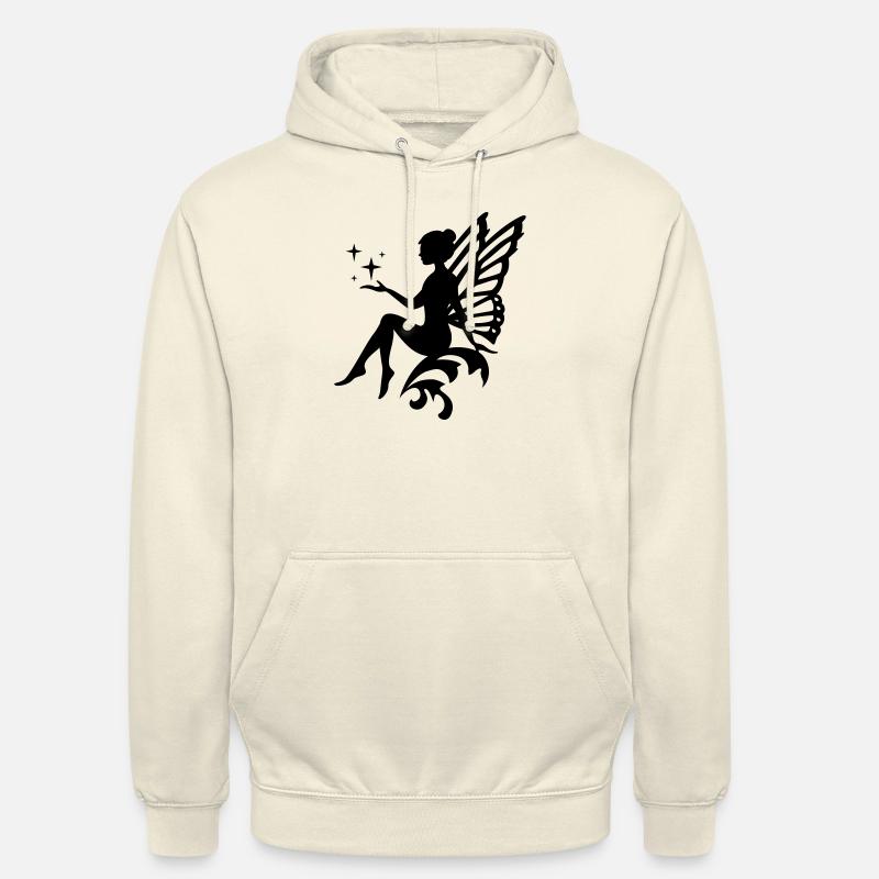 Fairy i din favorittfarge - vektor - Unisex-hettegenser - vanilje-milkshake