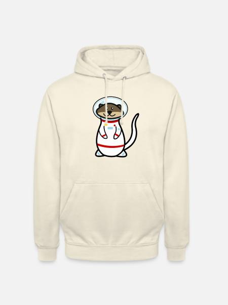Astronaut Otter - Unisex Hoodie - Vanille-Milchshake
