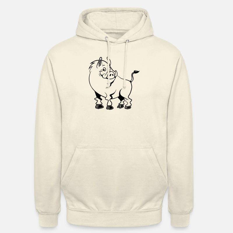 wildschwein frais doux drôle - Sweat-shirt à capuche unisexe - vanille