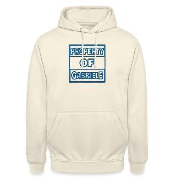 Gabriele - Unisex Hoodie - vanilla - Front - Alina (178cm) & Michal (187cm)