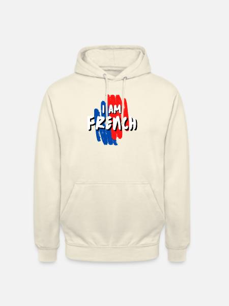I AM FRENCH! - Unisex Hoodie - vanilla