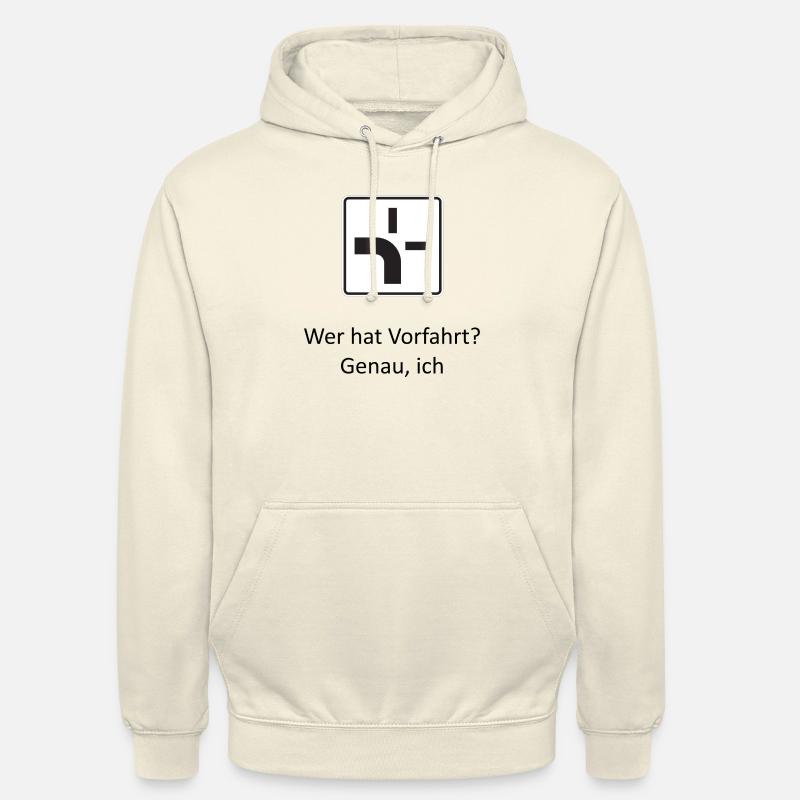 Wer hat Vorfahrt? - Unisex Hoodie - Vanille-Milchshake