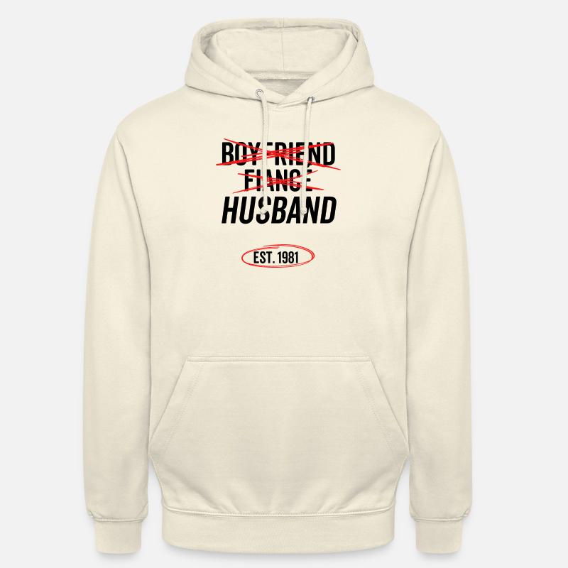 Freund Verlobter Ehemann Est 1981 - Unisex Hoodie - Vanille-Milchshake