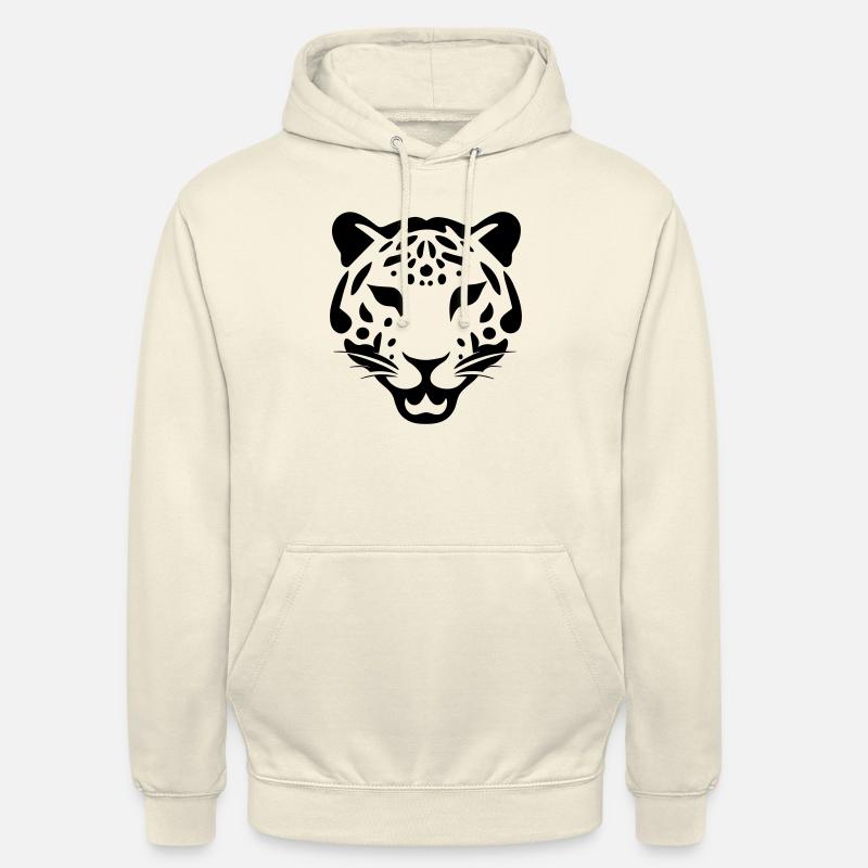 Léopard - Sweat-shirt à capuche unisexe - vanille