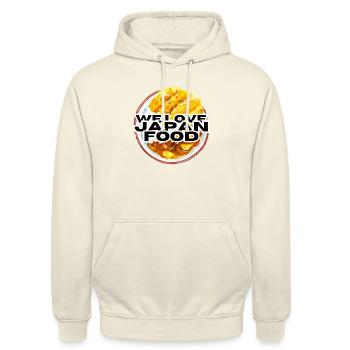 Wir lieben japanisches Curry - Unisex Hoodie - Vanille-Milchshake - Vorne - Alina (178cm) & Michal (187cm)