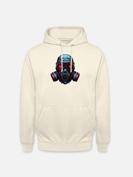 Gas mask - Unisex Hoodie - vanilla