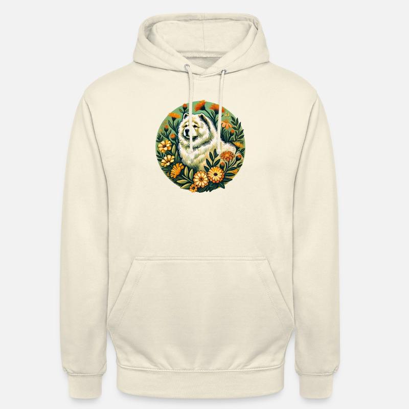 Chow Chow Spring - Sweat-shirt à capuche unisexe - vanille