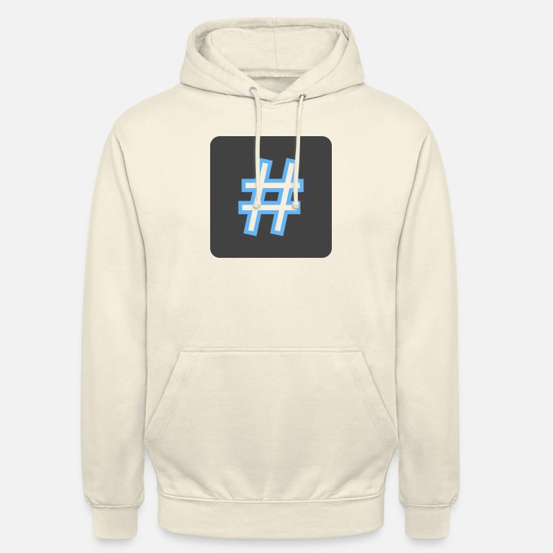 Hashtag - Sweat-shirt à capuche unisexe - vanille