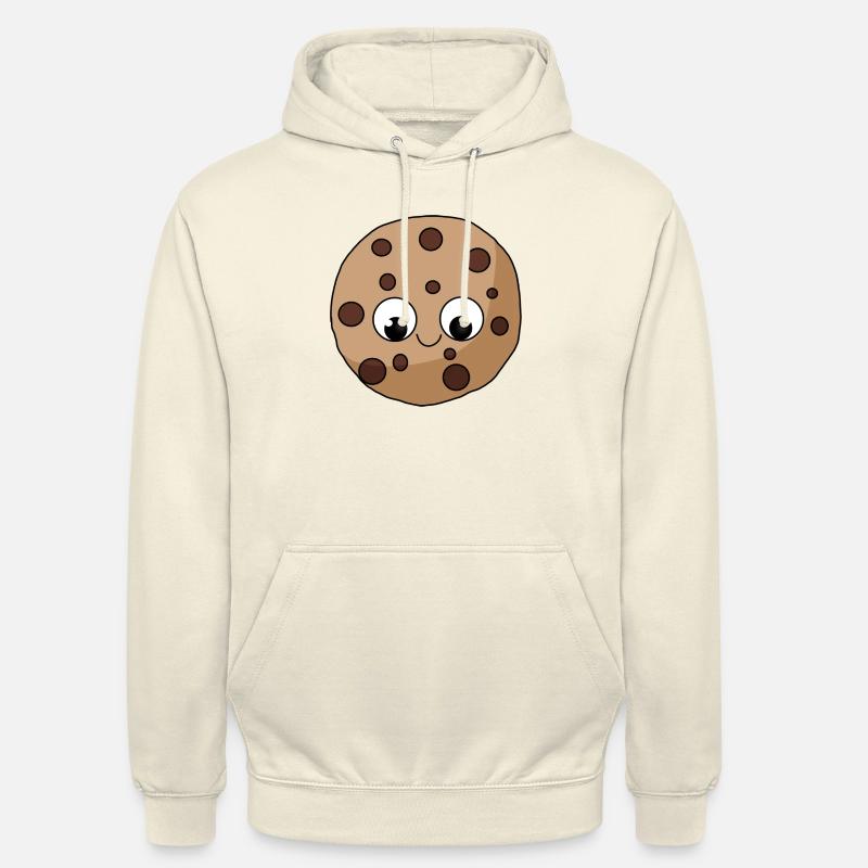 Biscuit biscuit avec visage - Sweat-shirt à capuche unisexe - vanille