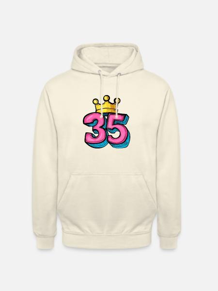 35 Number Crown - Unisex Hoodie - vanilla