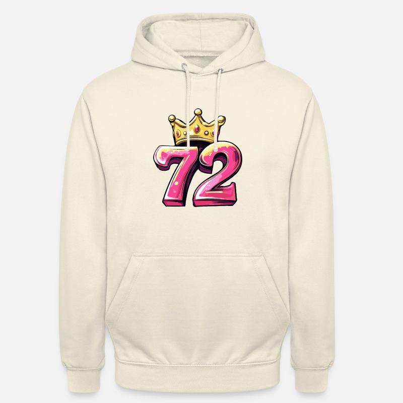 Couronne à 72 chiffres - Sweat-shirt à capuche unisexe - vanille