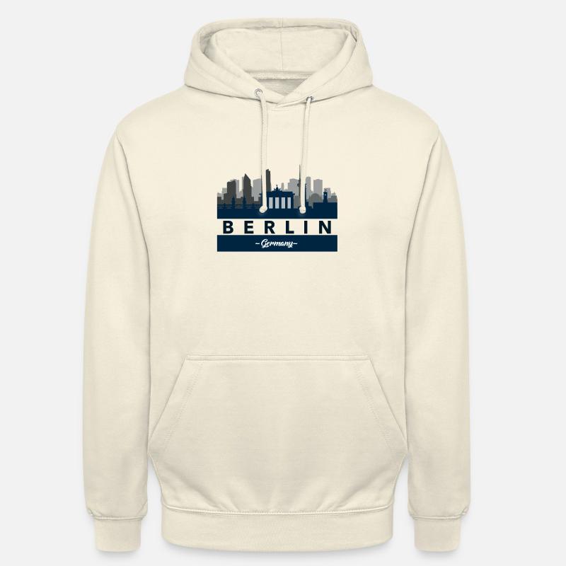 Berlin - Sweat-shirt à capuche unisexe - vanille