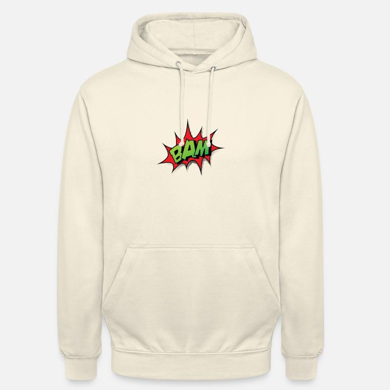 Comic Comic Comic Strip BAM - Sweat-shirt à capuche unisexe - vanille