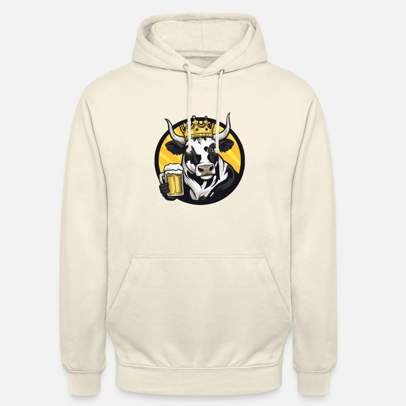 Kuh Bier Comic - Unisex Hoodie - Vanille-Milchshake