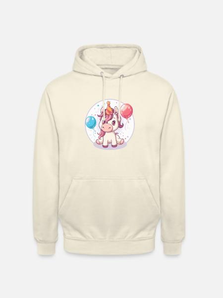 Horse Birthday Comic - Unisex Hoodie - vanilla