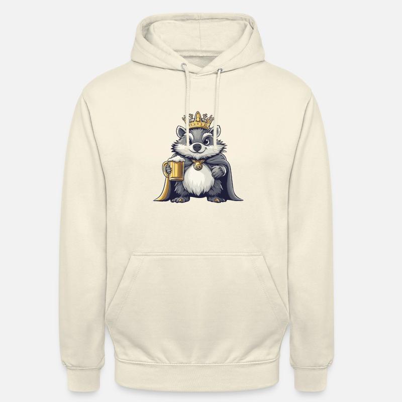 Hérisson Bière Drôle - Sweat-shirt à capuche unisexe - vanille