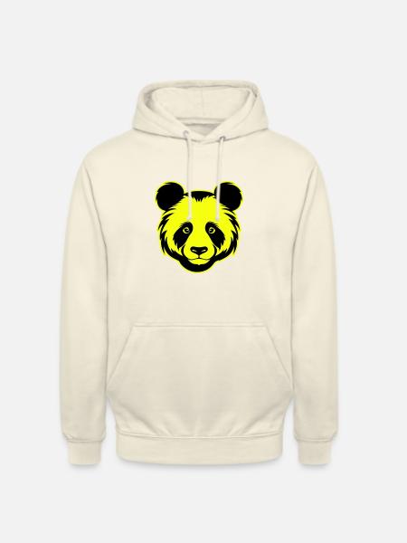 Panda Head Portrait Icon - Unisex Hoodie - vanilla