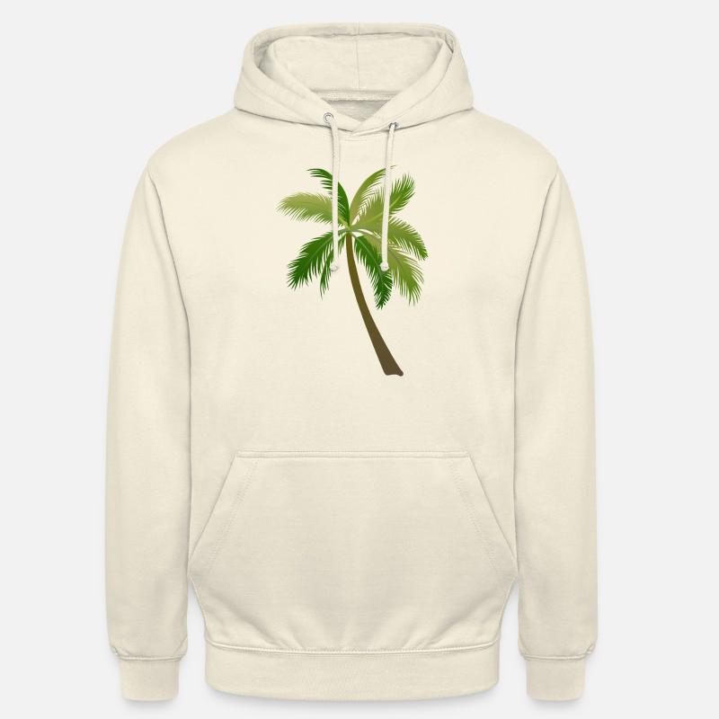 palmier arbre palmiers - Sweat-shirt à capuche unisexe - vanille