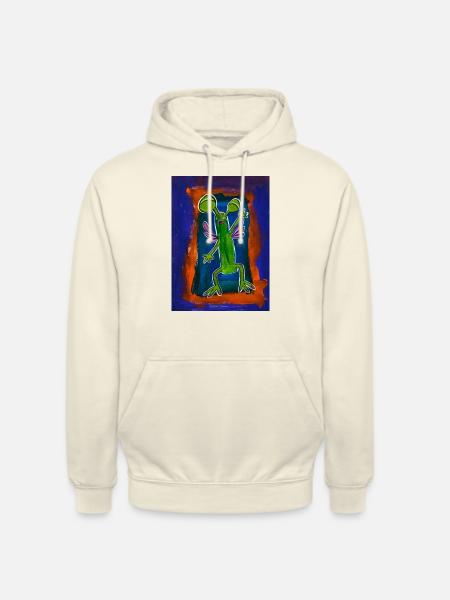 MONSTER 1 AUF LEINWAND - Unisex Hoodie - Vanille-Milchshake