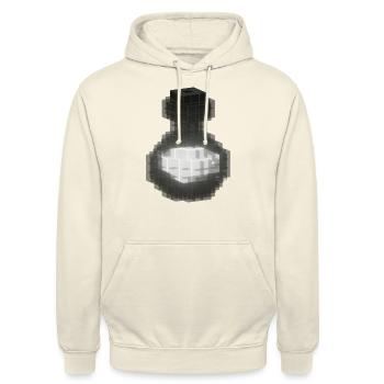 Schwarze Gothic-Kristallflasche - Magischer weißer Trank - Unisex Hoodie - Vanille-Milchshake - Vorne - Alina (178cm) & Michal (187cm)