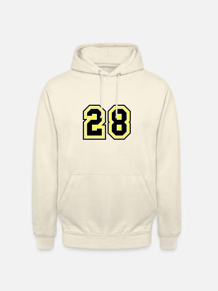 28 Zahl symbol - Unisex Hoodie - Vanille-Milchshake