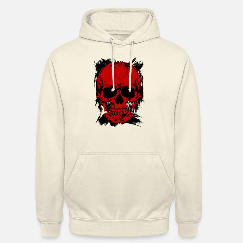 Crâne - Sweat-shirt à capuche unisexe - vanille