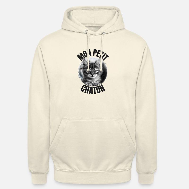 Mon petit Chaton ! - Sweat-shirt à capuche unisexe - vanille