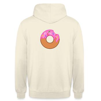 Donut-tastisch - Unisex Hoodie - Vanille-Milchshake - Hinten - Michal (187cm)