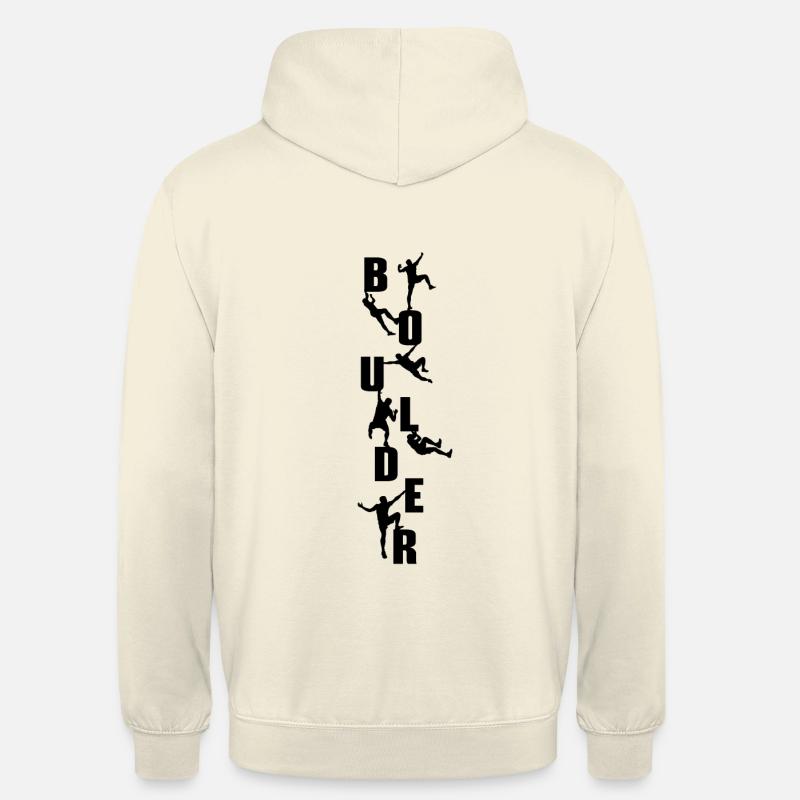 boulderer - Sweat-shirt à capuche unisexe - vanille