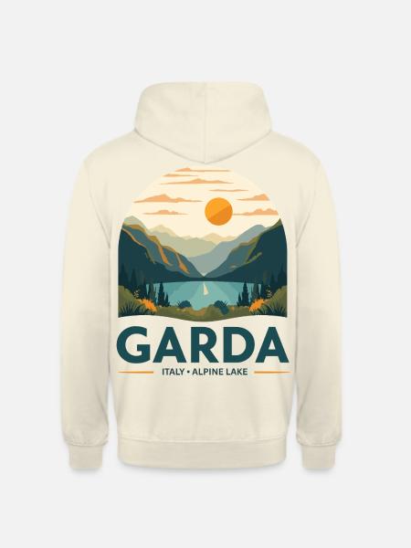Garda Italy Alpine Lake - Unisex Hoodie - Vanille-Milchshake