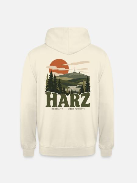 Harz Germany Wild Forests - Unisex Hoodie - Vanille-Milchshake