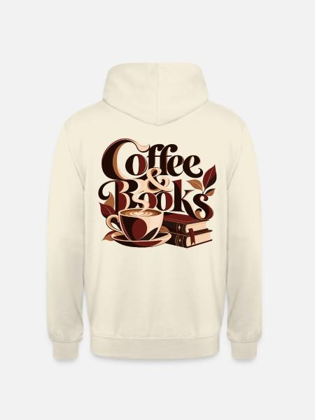 Coffee & Books - Unisex Hoodie - Vanille-Milchshake