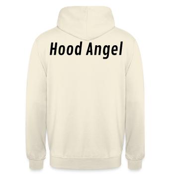 Hood Angel - Unisex Hoodie - Vanille-Milchshake - Hinten - Michal (187cm)