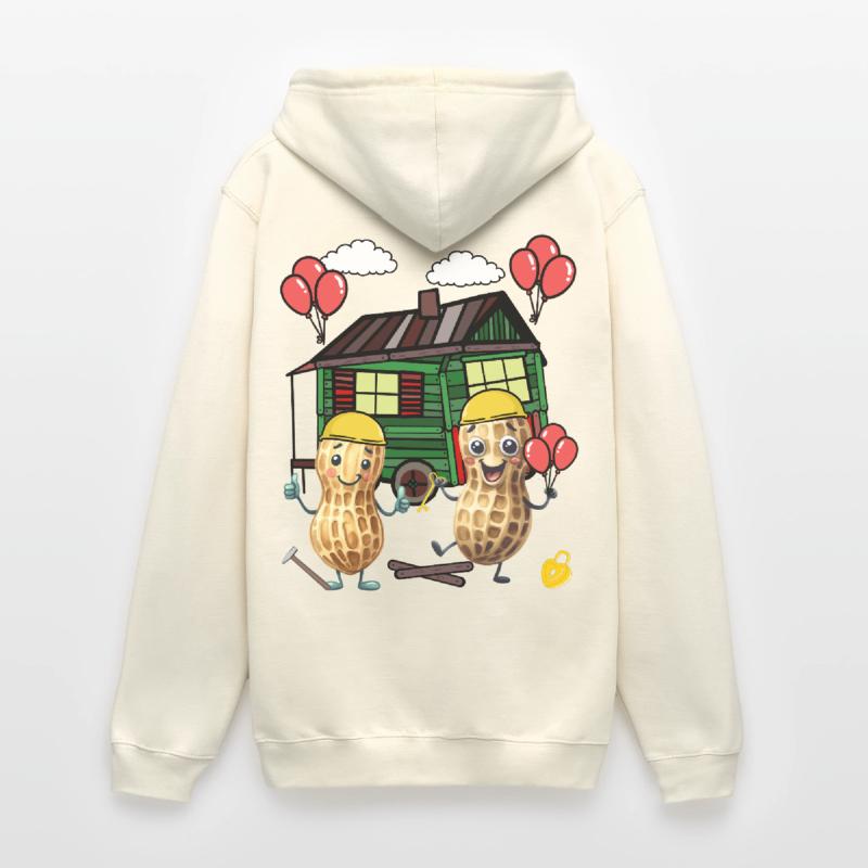 Peanuts Constructeur de maison Constructeur Remorque de construction Maison propre Maison Sweat-shirt à capuche unisexe