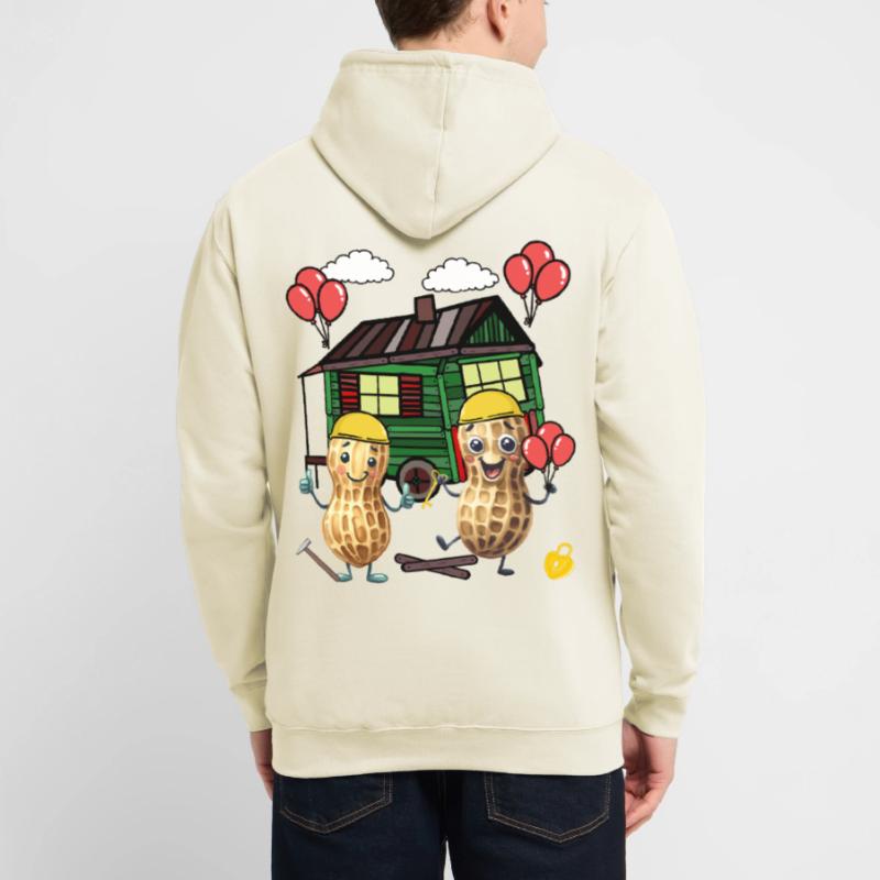 Peanuts Constructeur de maison Constructeur Remorque de construction Maison propre Maison Sweat-shirt à capuche unisexe