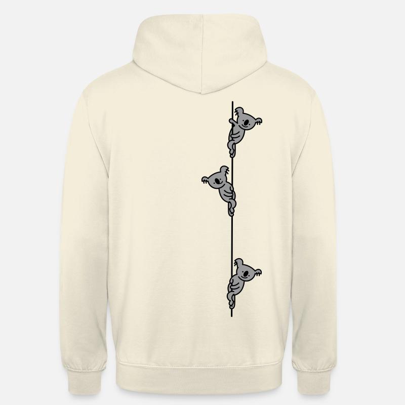 Koala grimper drôle - Sweat-shirt à capuche unisexe - vanille