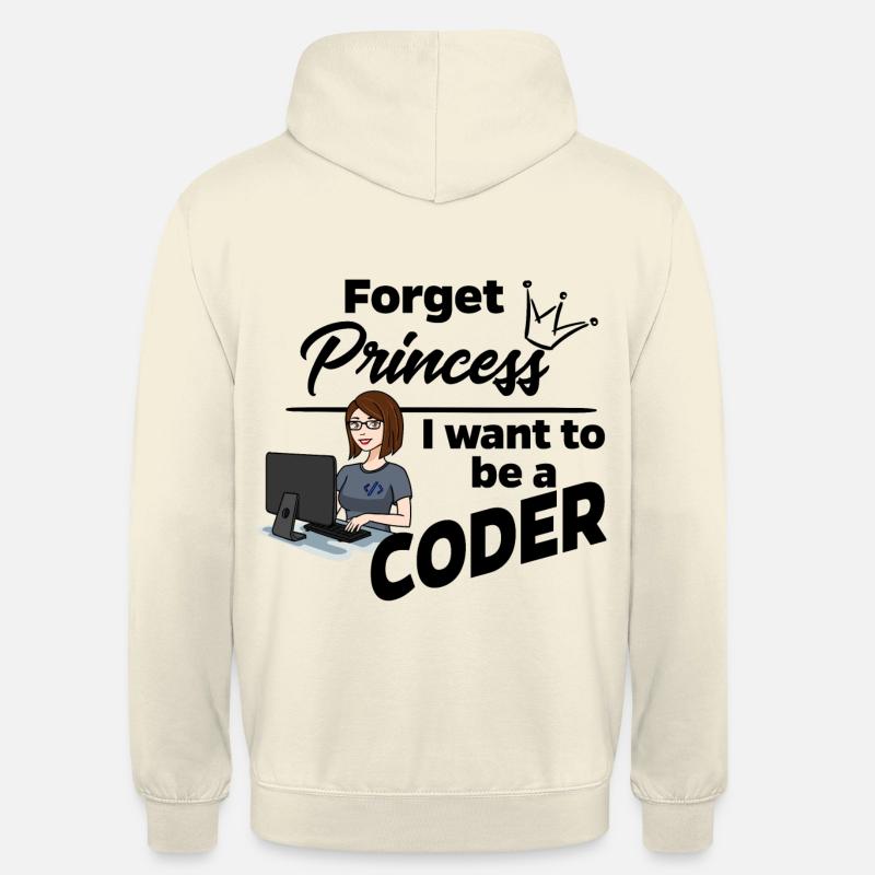 Programmeur au lieu de princesse - Sweat-shirt à capuche unisexe - vanille