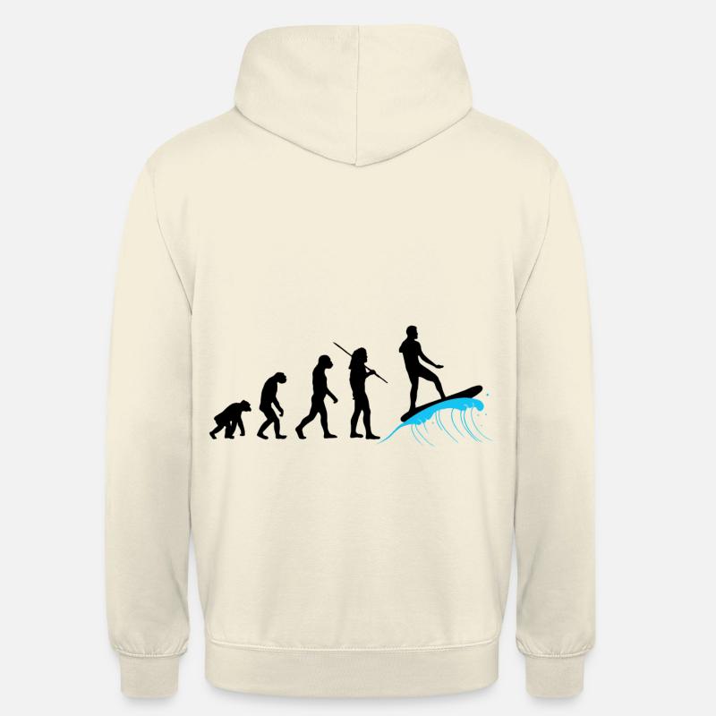 Évolution - Surf - Sweat-shirt à capuche unisexe - vanille