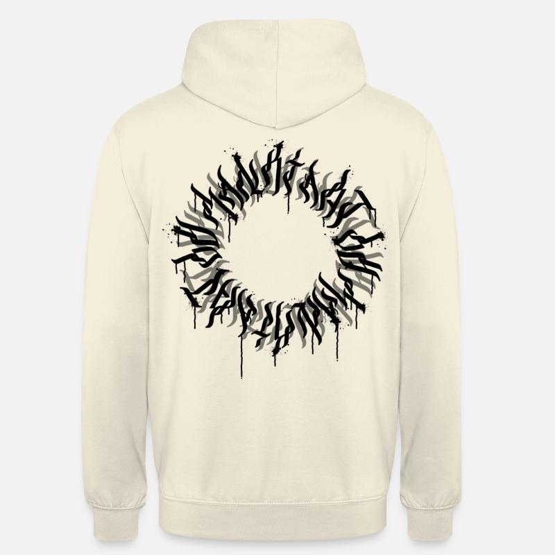calligraphie - Sweat-shirt à capuche unisexe - vanille