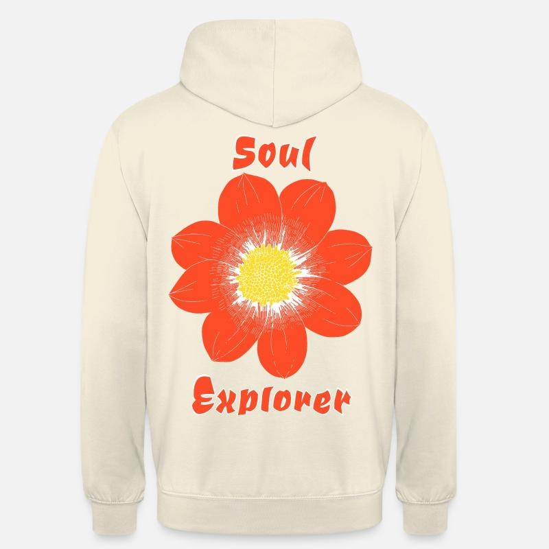 Explorateur d’âmes - Sweat-shirt à capuche unisexe - vanille