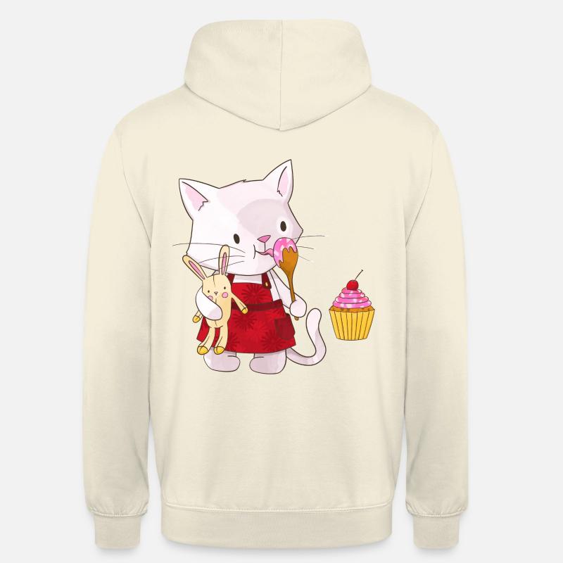 Chat Chat Chat Sweet Tooth Baker Cupcake Cake - Sweat-shirt à capuche unisexe - vanille