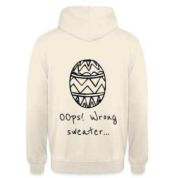 lustiger Weihnachtspullover geschenk weihnachten - Unisex Hoodie - Vanille-Milchshake - Hinten - Michal (187cm)